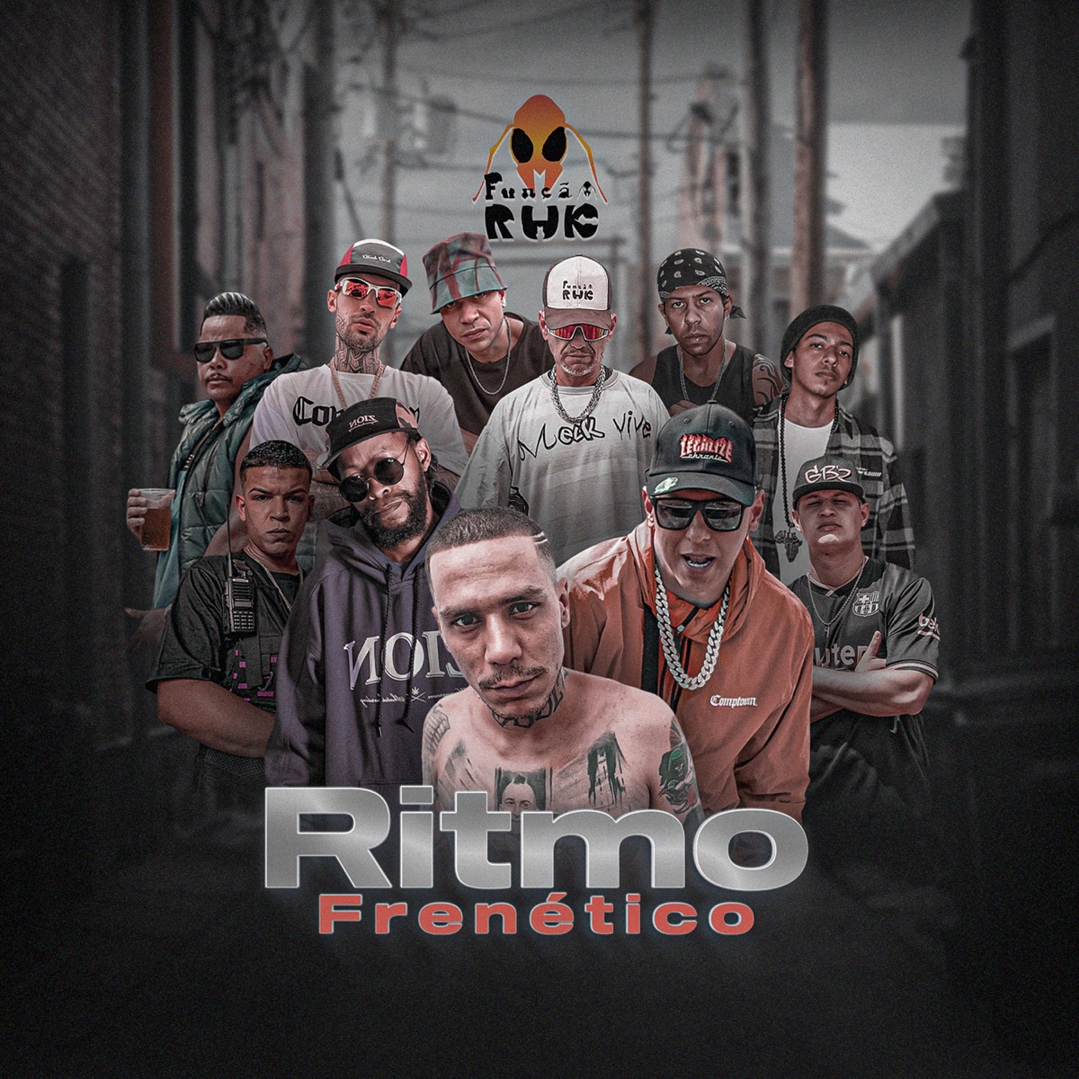 Ritmo Frenético - EP by Função RHK, Funkero, GK O NIETZSCHIANO, O Invasor, Ramonstro, Magnocapone, Dionwiul, Sedição, Lil Jay 017 & HC 220 album cover