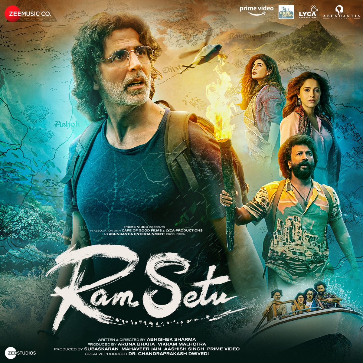 Ram Setu (Original Motion Picture Soundtrack) by Ajay-Atul, Vikram Montrose, Ved Sharma, Dr Zeus, Irshad Kamil, Arivu, Shekhar Astitwa & Manoj Muntashir album cover