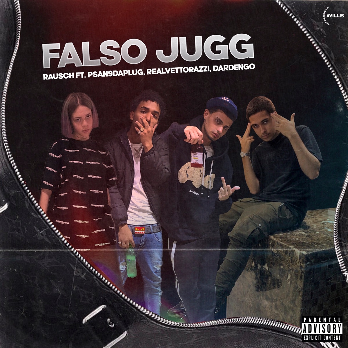 Falso Jugg (feat. Psan9daplug, RealVettorazzi & Dardengo) - Single by Rausch album cover