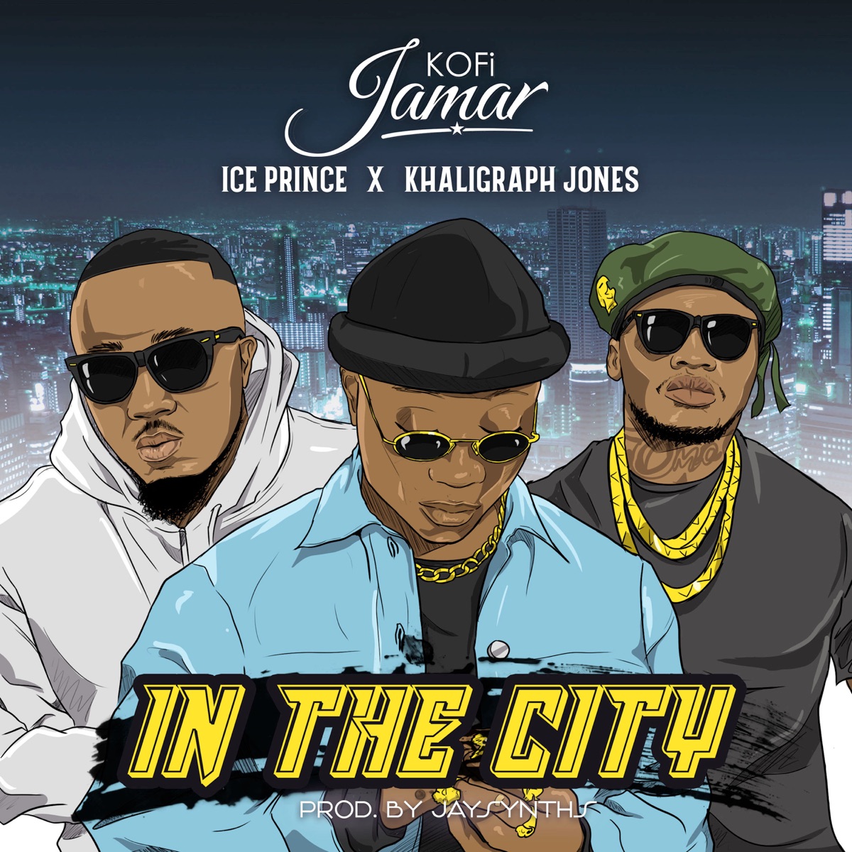 In the City (feat. Ice Prince & Khaligraph Jones) - Single by Kofi Jamar album cover