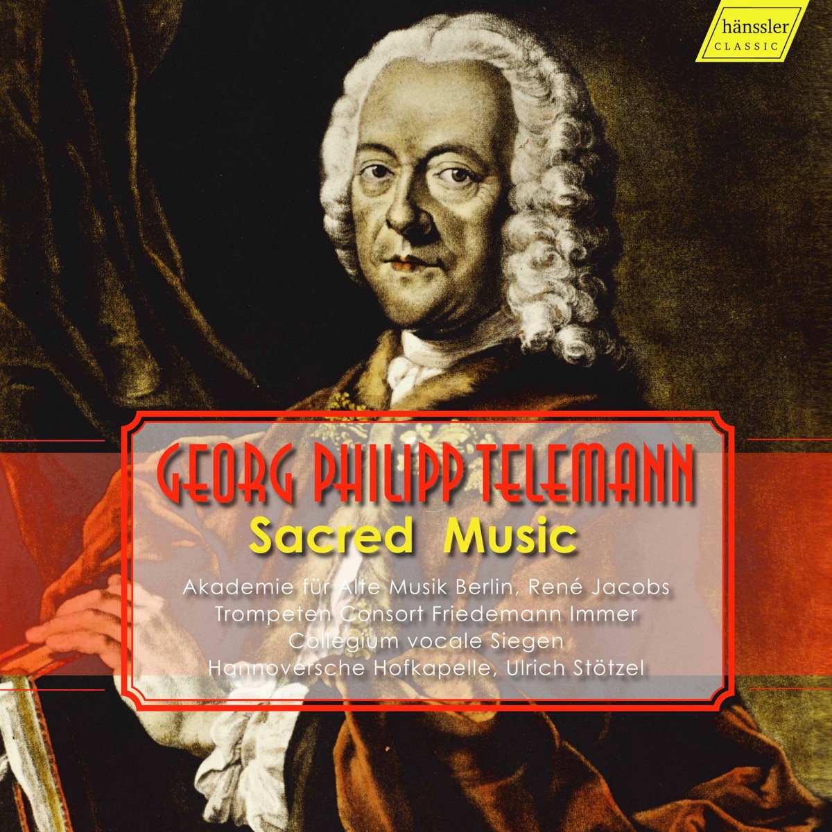 Telemann: Sacred Music by Collegium vocale Siegen, Hannoversche Hofkapelle & Ulrich Stotzel album cover