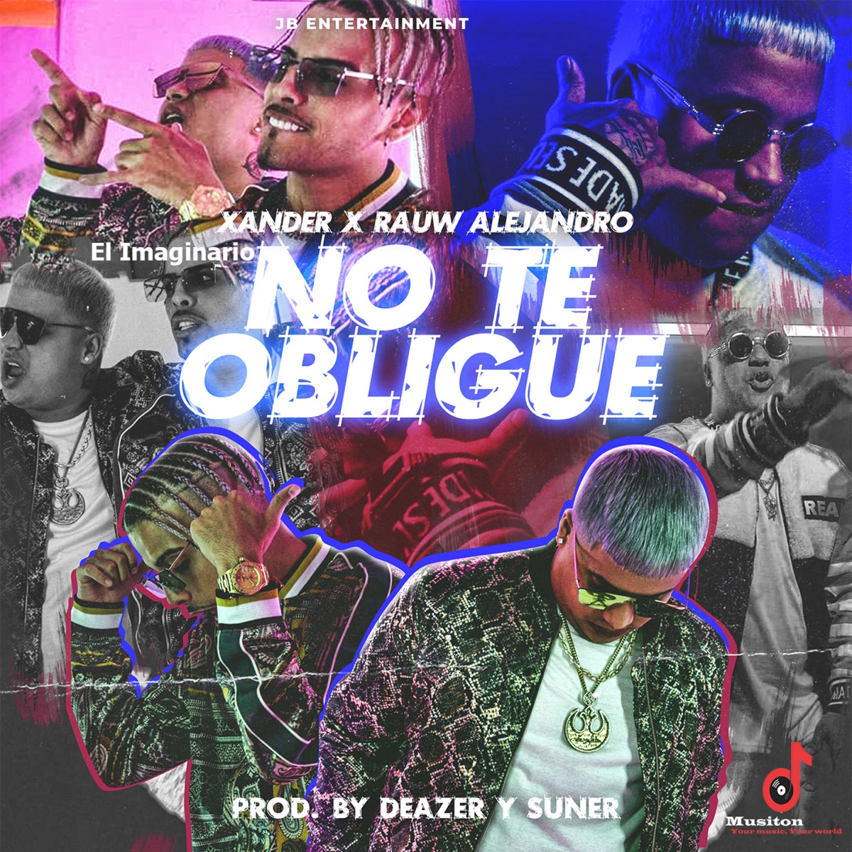 No te obligue (feat. Rauw Alejandro) - Single by Xander el Imaginario album cover