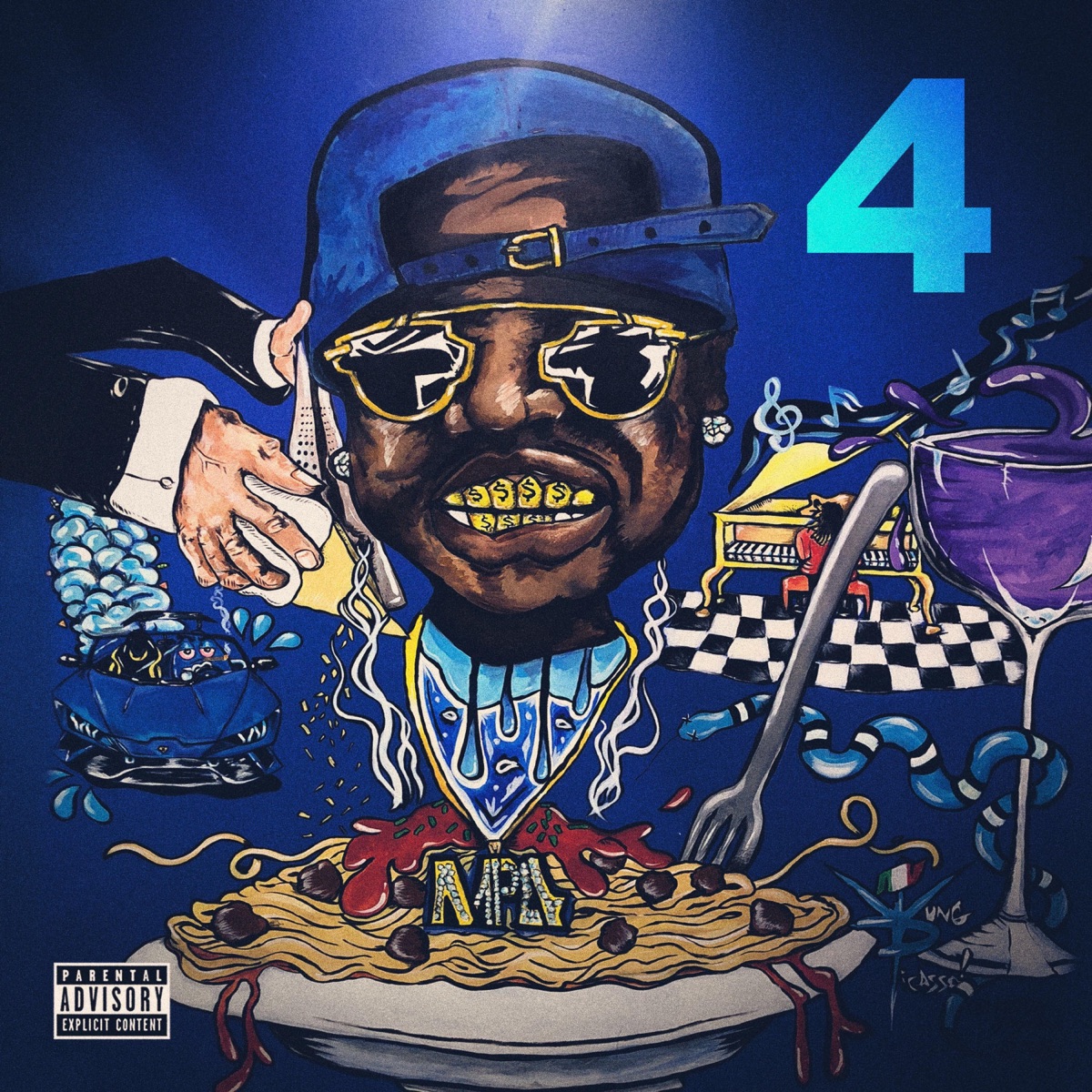 The Blue M&M 4 by Peewee Longway album cover