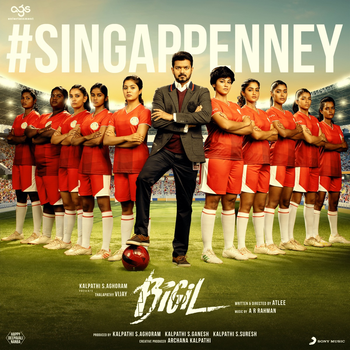 Singappenney (From "Bigil") - Single by A.R. Rahman & Shashaa Tirupati album cover