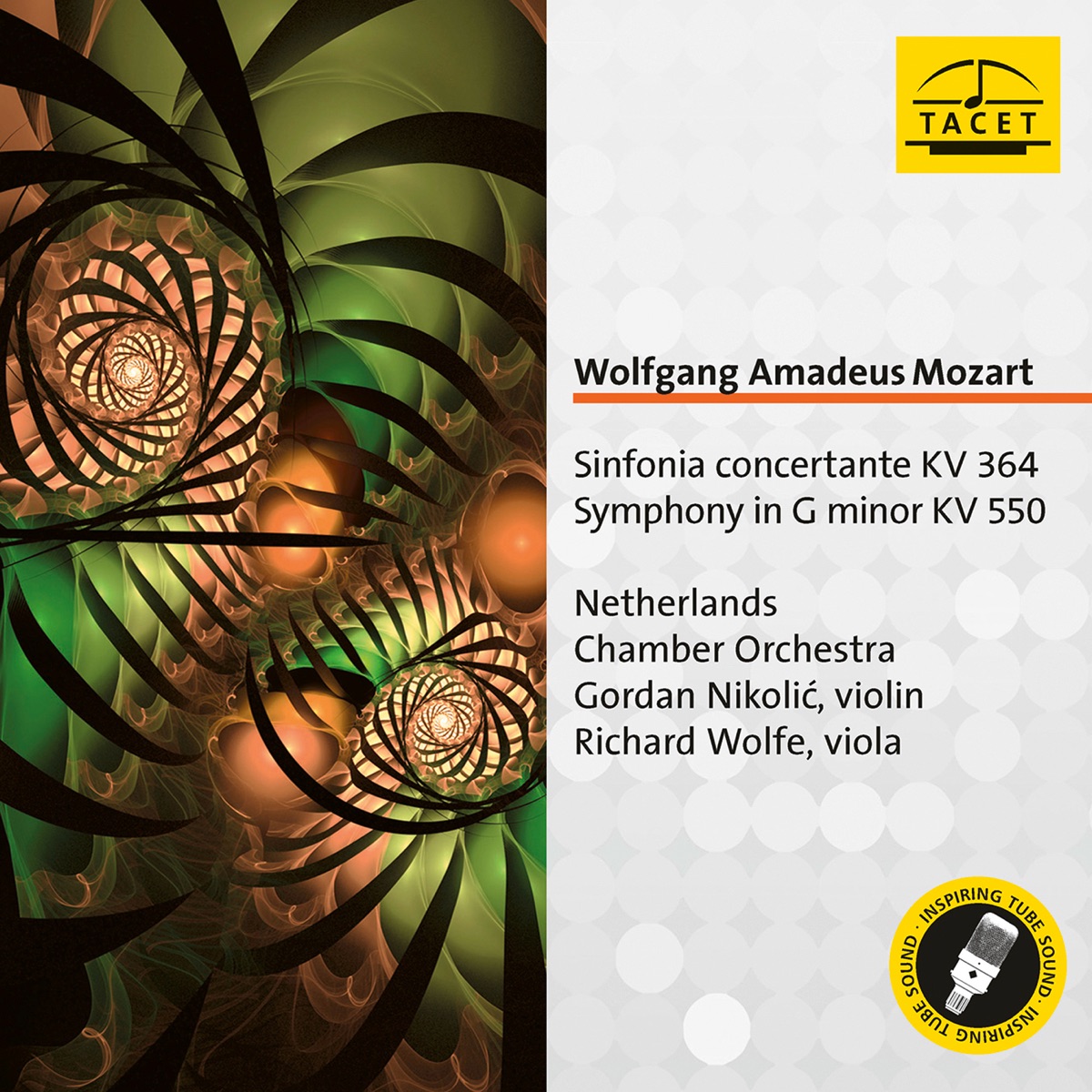 Mozart: Sinfonia concertante, K. 364 & Symphony No. 40, K. 550 by Gordan Nikolic, Richard Wolfe & Netherlands Chamber Orchestra album cover