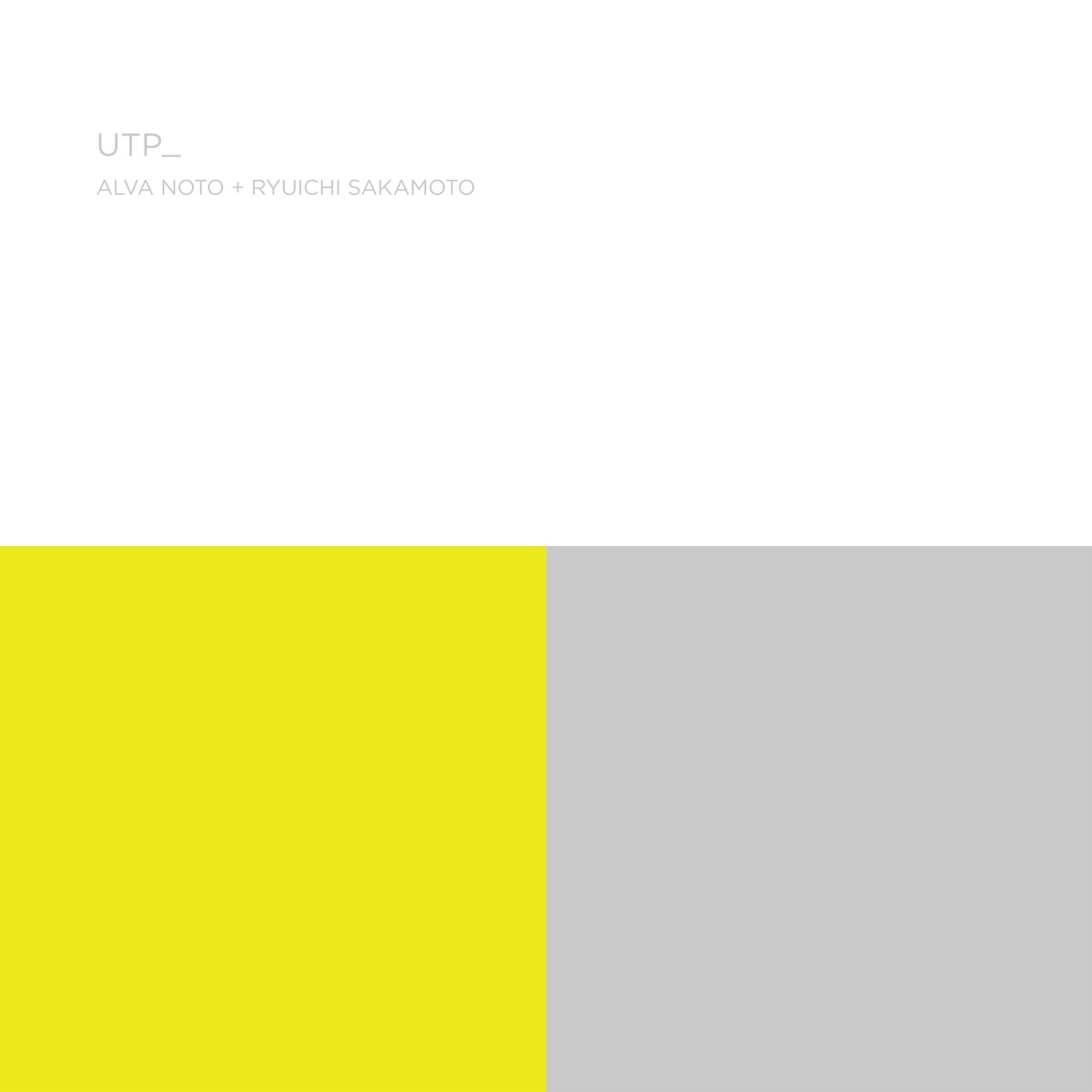 Utp_ by Alva Noto, Ryuichi Sakamoto & Ensemble Modern album cover