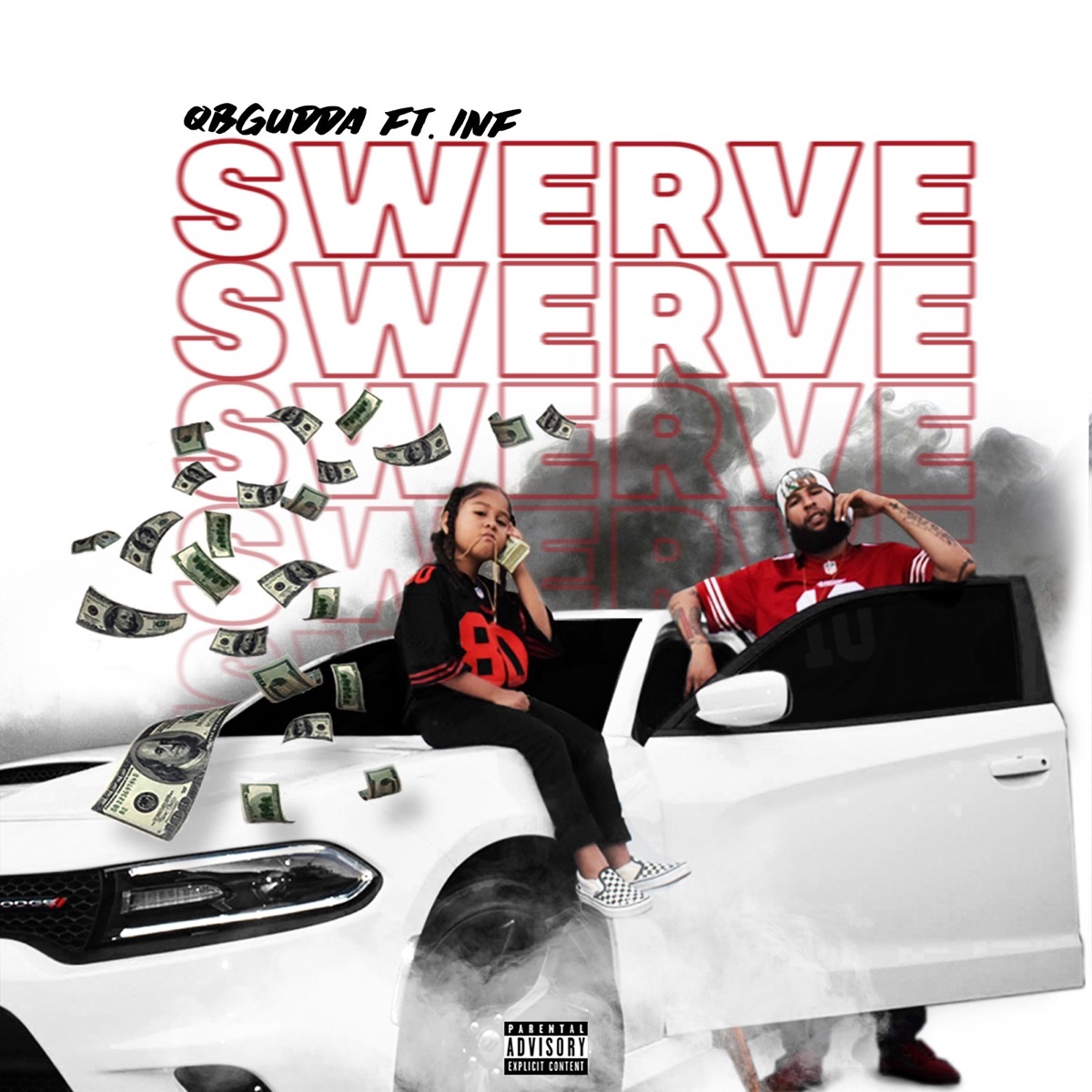 Swerve (feat. INF) - Single by QbGudda album cover