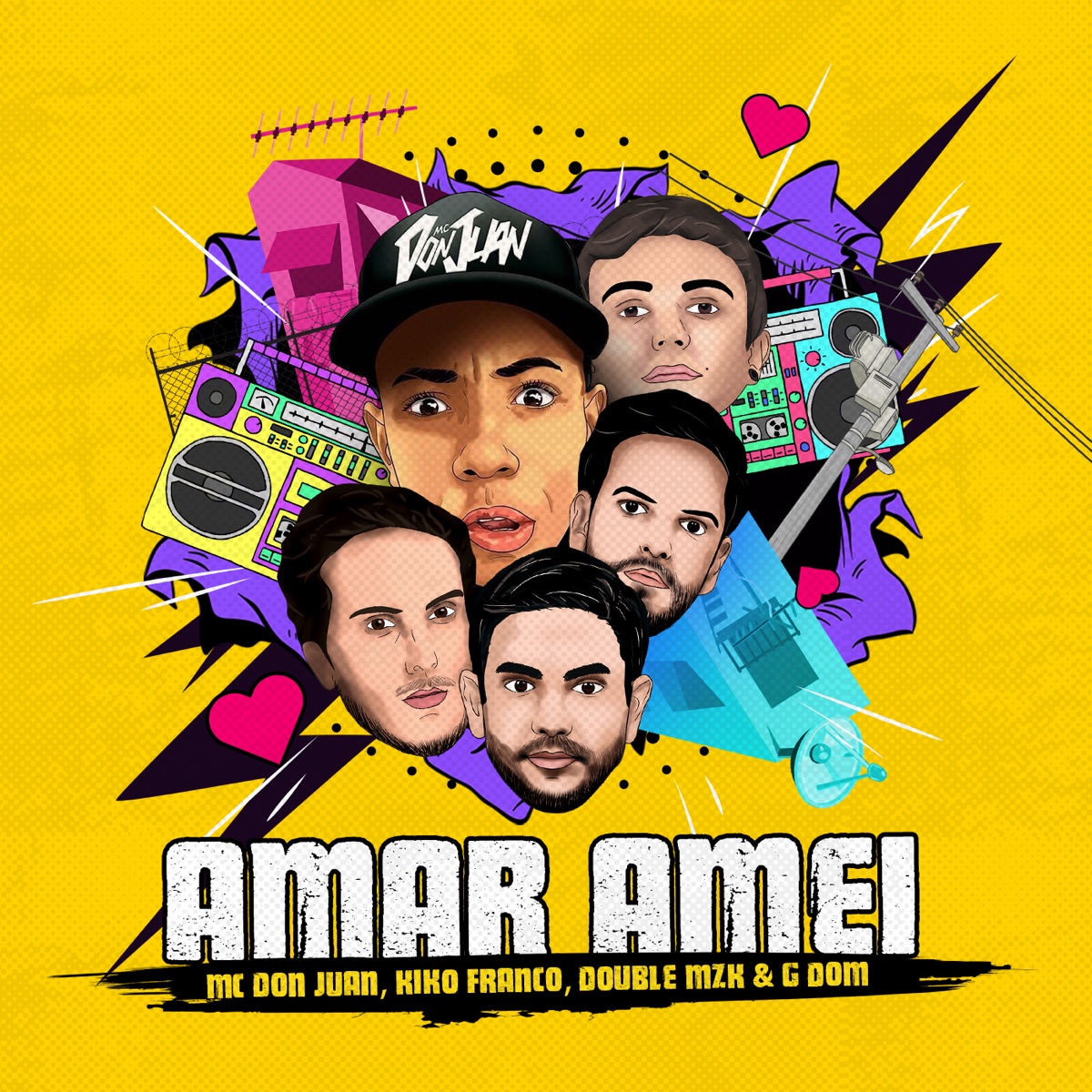 Amar Amei (Remix) - Single by Mc Don Juan, Kiko Franco, Double MZK & G DOM album cover