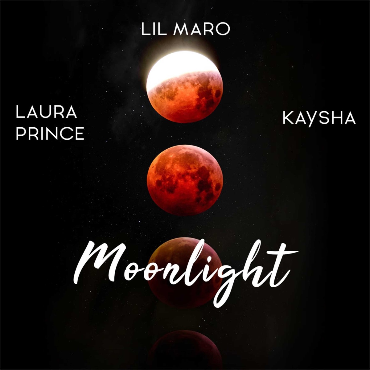Moonlight - Single by Lil Maro, Kaysha & Laura Prince album cover
