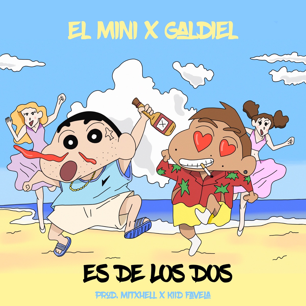Es de los Dos (feat. Kiid Favelas & Mitxhell) - Single by El Mini & Galdiel album cover