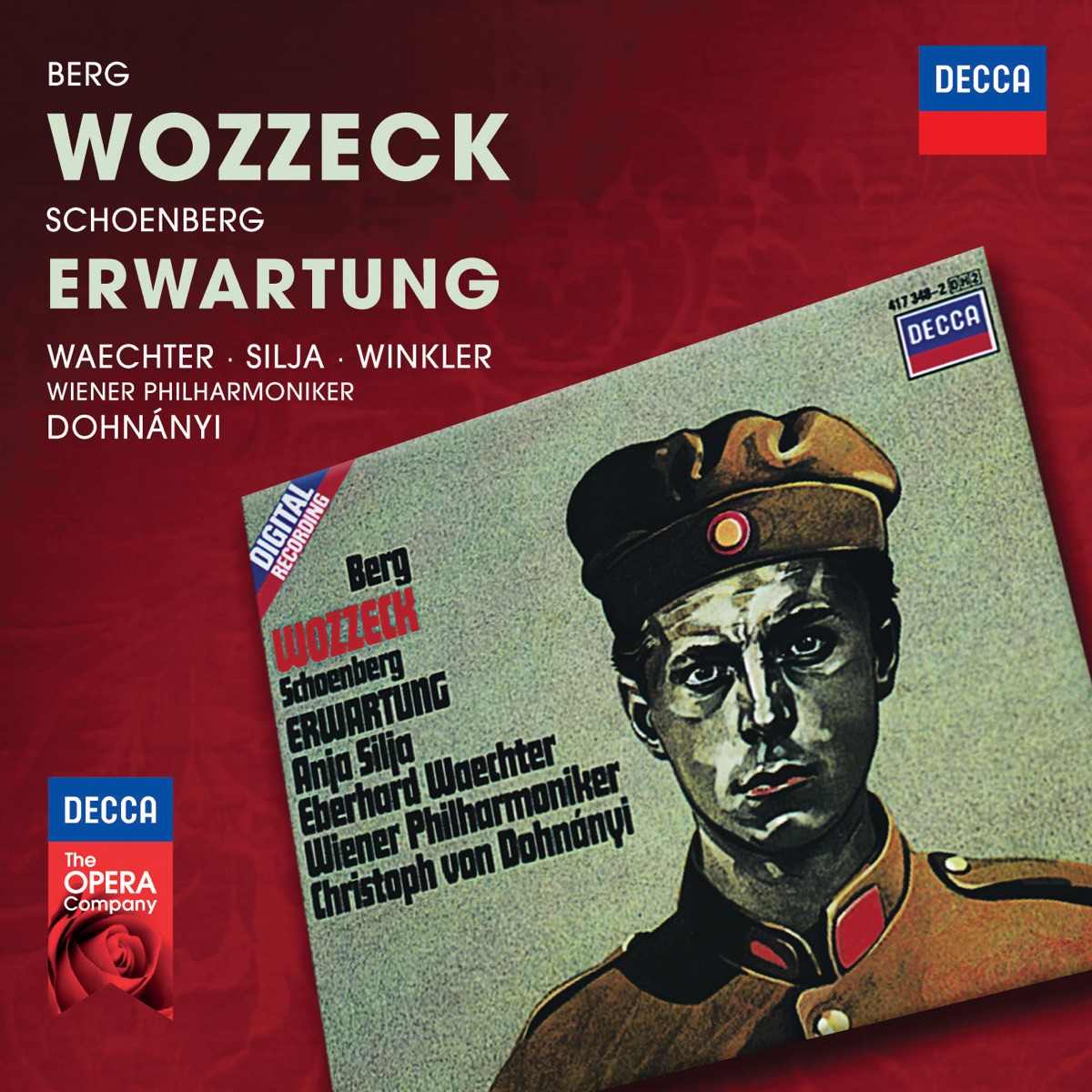 Berg: Wozzeck by Anja Silja, Eberhard Wächter, Hermann Winkler, Chorus of the Vienna State Opera, Vienna Philharmonic & Christoph von Dohnányi album cover