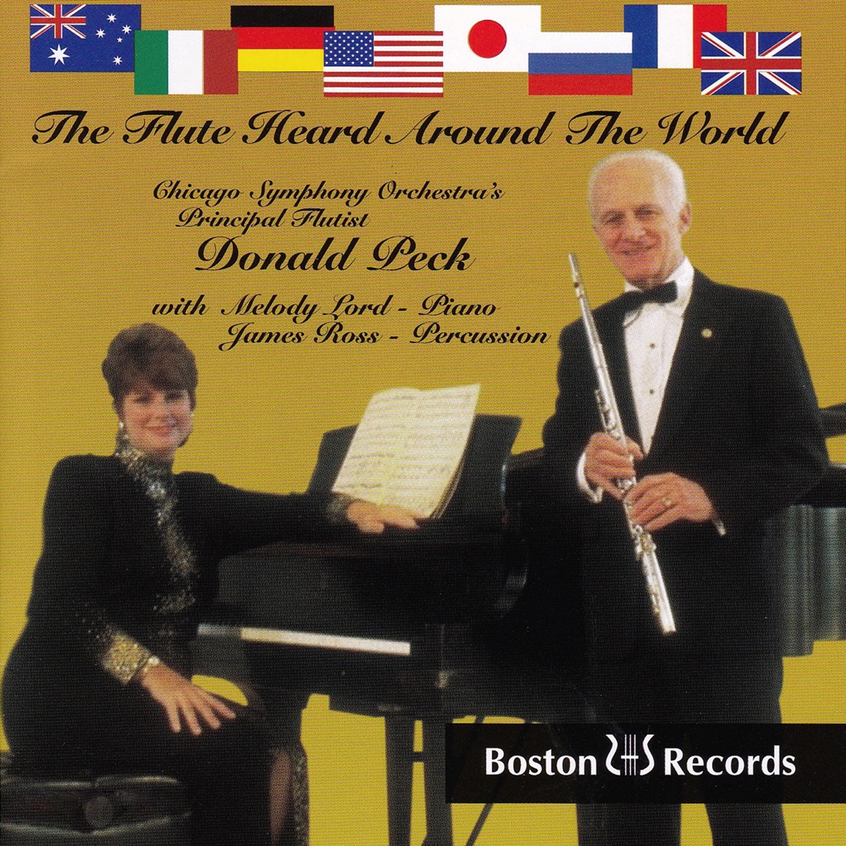 The Flute Heard Around the World by Donald Peck album cover