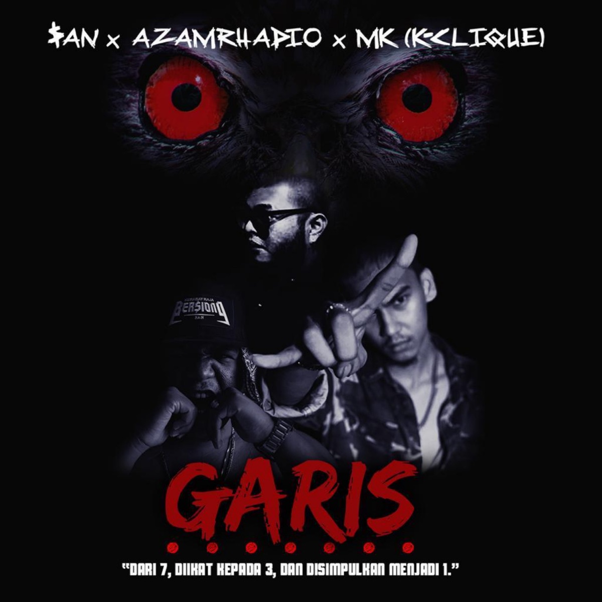 Garis - Single by AzamRhadio, MK (K CLIQUE) & San album cover