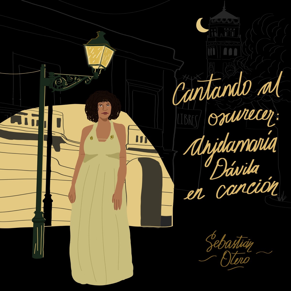 Cantando al oscurecer: Anjelamaría Dávila en canción - Single by Seba Otero album cover