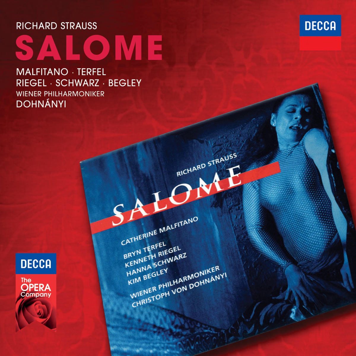 Strauss: Salome by Catherine Malfitano, Bryn Terfel, Vienna Philharmonic & Christoph von Dohnányi album cover