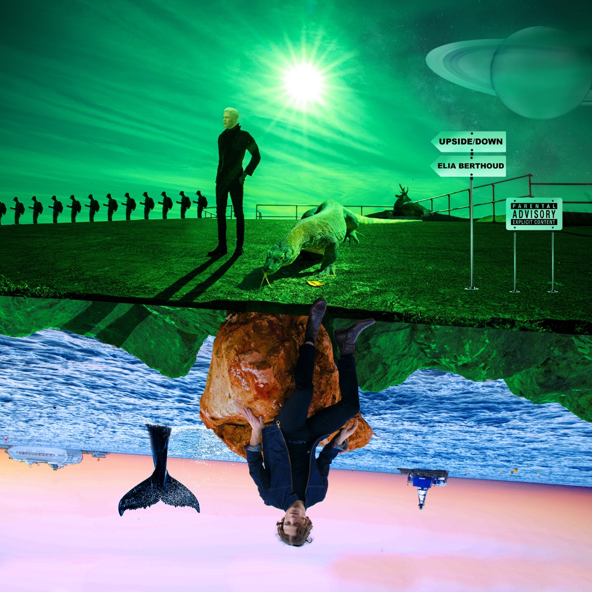 Upside / Down - Single by Elia Berthoud album cover