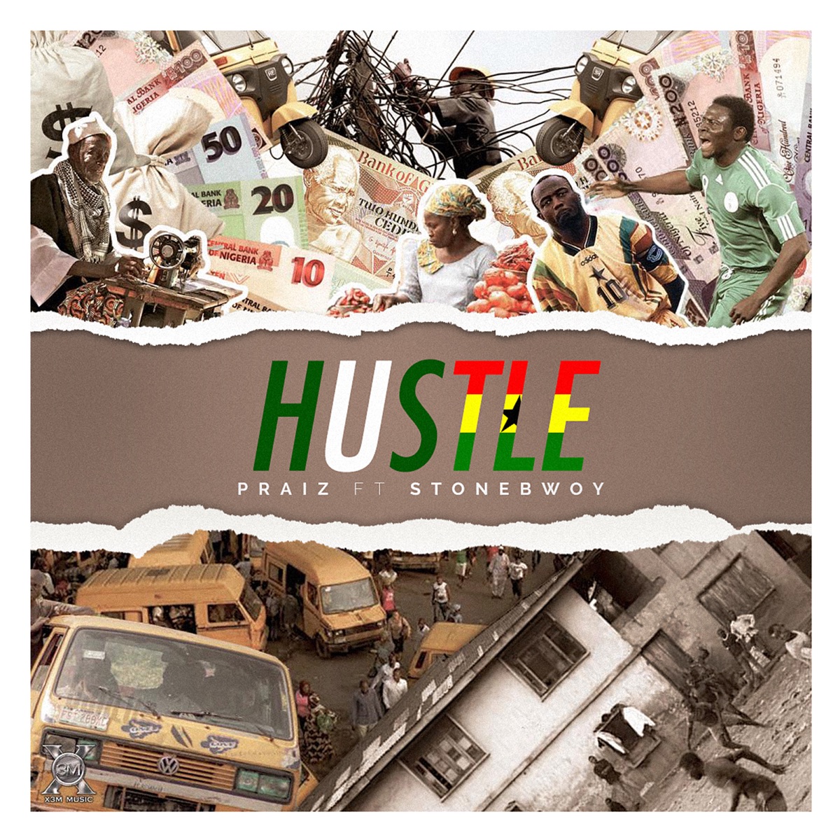 Hustle (feat. Stonebwoy) - Single by Praiz album cover