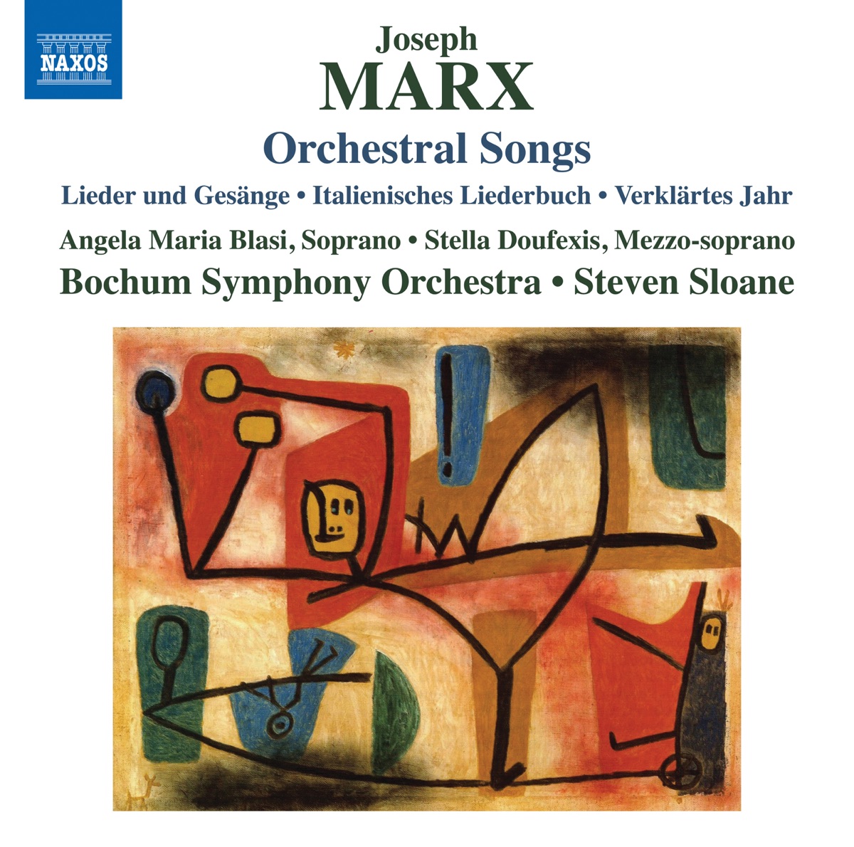 Marx: Orchestral Songs by Angela Maria Blasi, Stella Doufexis, Bochum Symphony Orchestra & Steven Sloane album cover