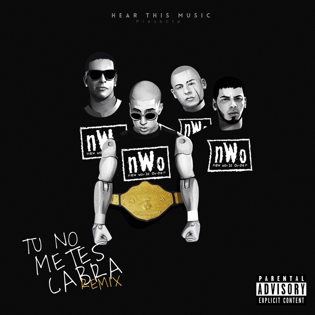 Tú No Metes Cabra (feat. Daddy Yankee, Anuel AA & Cosculluela) [Remix] - Single by Bad Bunny album cover artwork