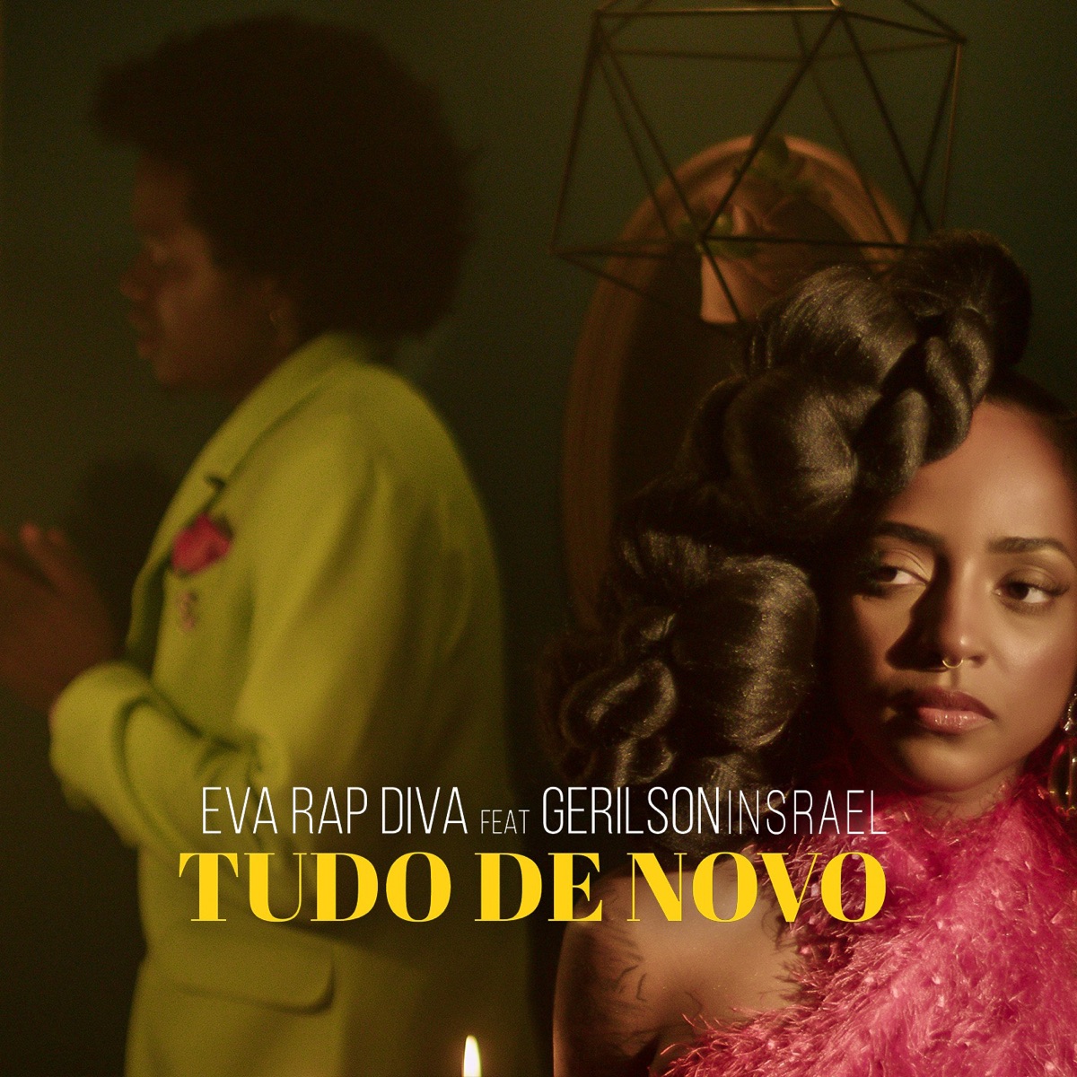 Tudo de Novo (feat. Gerilson Insrael) - Single by Eva Rapdiva album cover