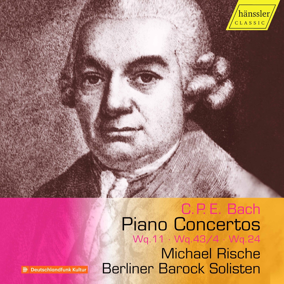 C.P.E. Bach: Piano Concertos by Michael Rische & Berliner Barock Solisten album cover