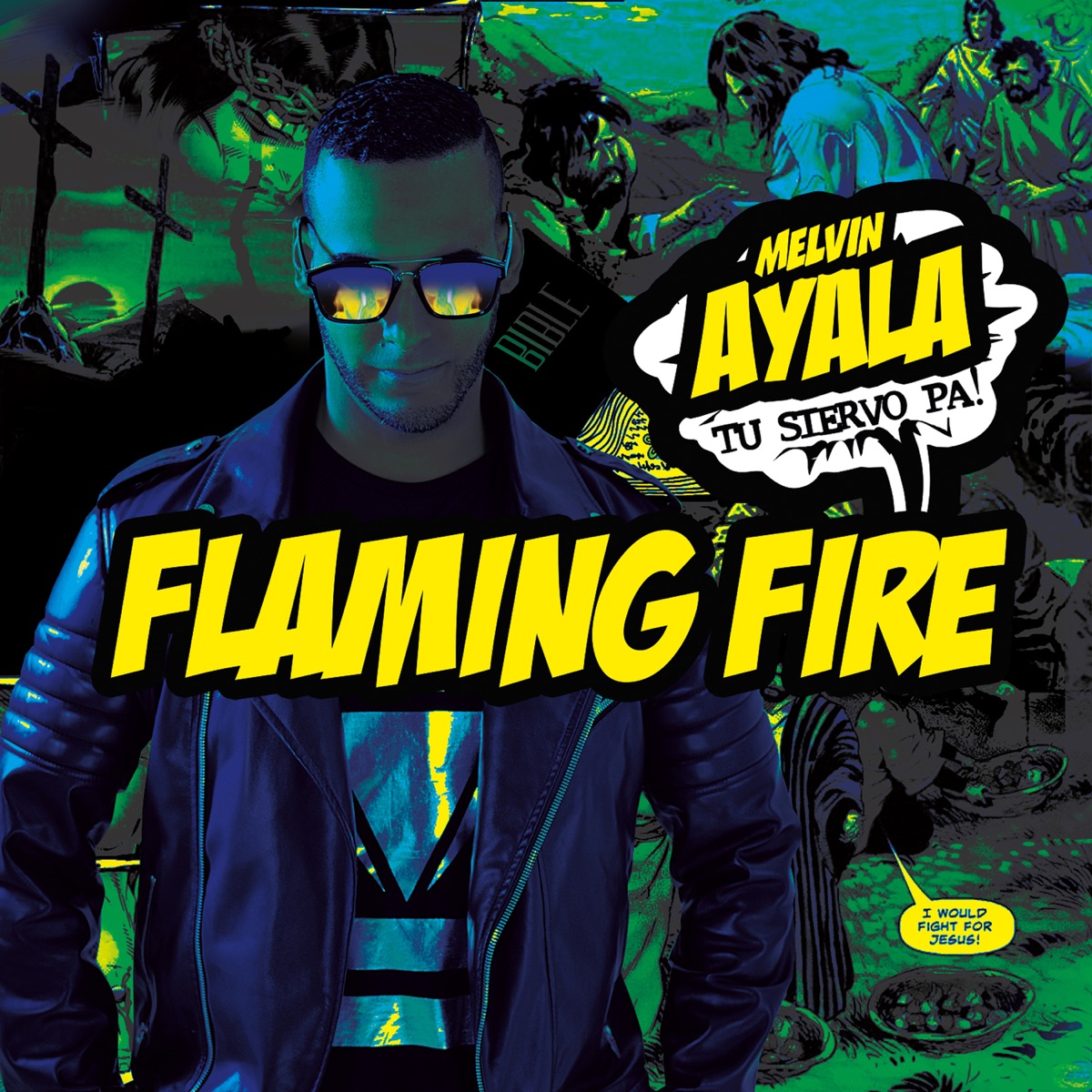 Flaming Fire by Melvin Ayala album cover