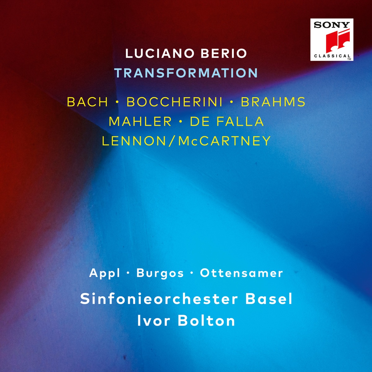 Luciano Berio: Transformation by Sinfonieorchester Basel, Ivor Bolton, Benjamin Appl, Sophia Burgos & Daniel Ottensamer album cover