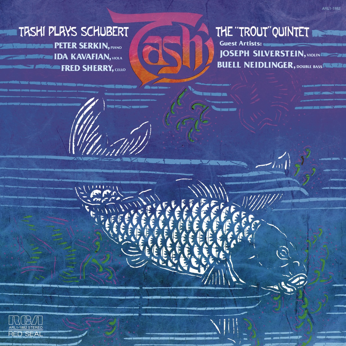 Schubert: Piano Quintet "The Trout" by Peter Serkin, Ida Kavafian, Fred Sherry, Joseph Silverstein & Buell Neidlinger album cover