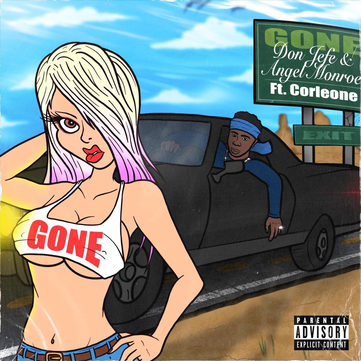 Gone (feat. Corleone) - Single by Don Jefe & Angel Monroe album cover