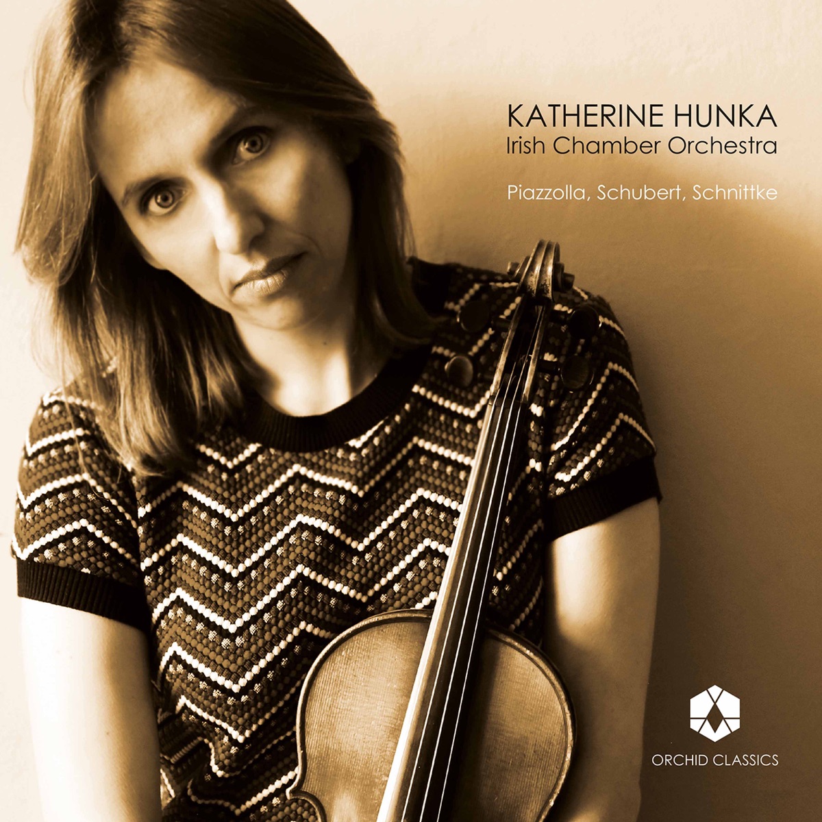 Piazzolla, Schubert & Schnittke: Works for Violin & Chamber Orchestra by Irish Chamber Orchestra & Katherine Hunka album cover