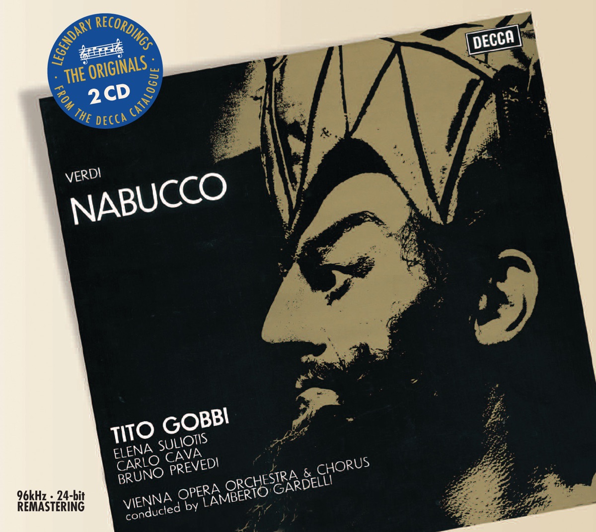 Verdi: Nabucco by Elena Suliotis, Tito Gobbi, Wiener Opernorchester & Lamberto Gardelli album cover