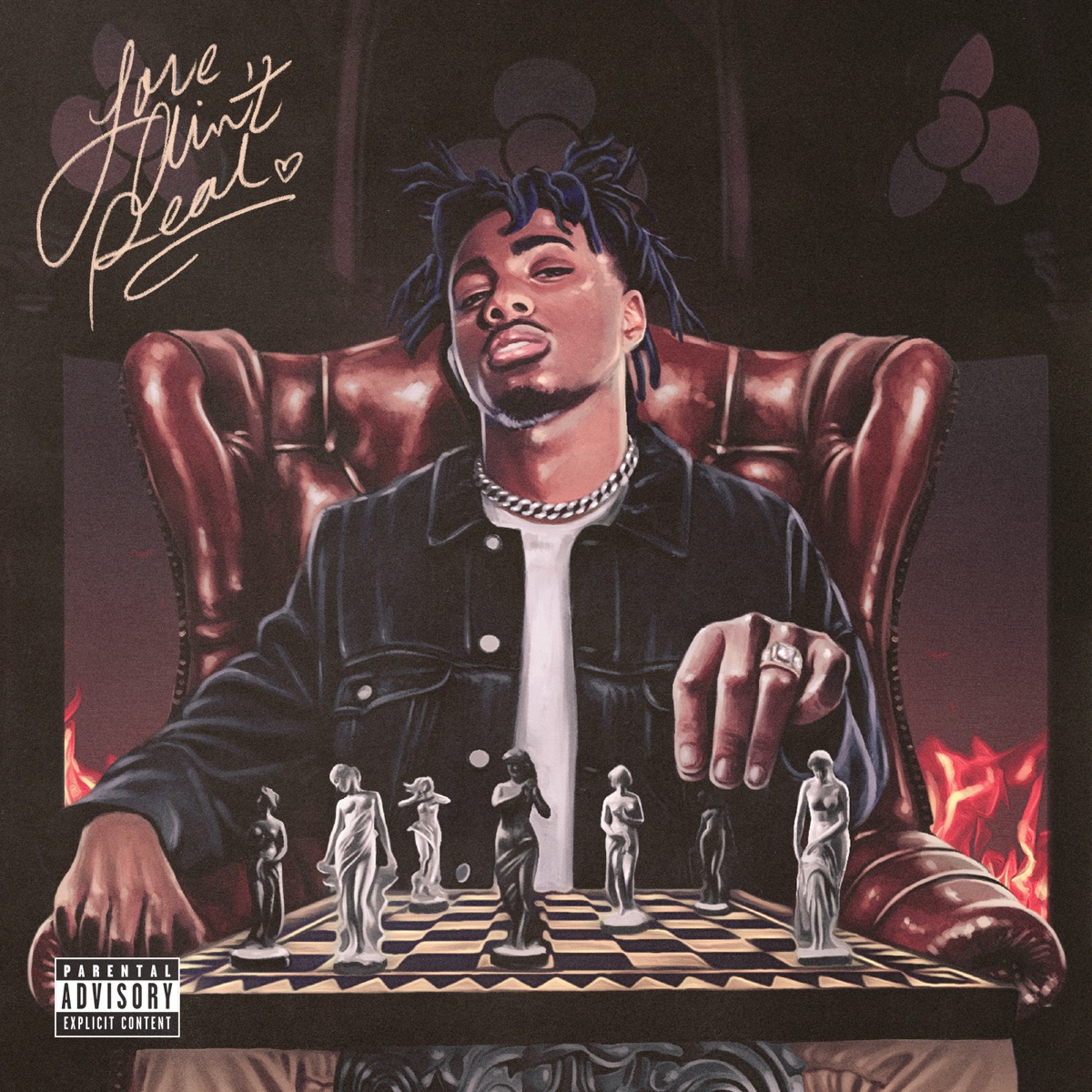 Love Ain't Real by lougotcash album cover