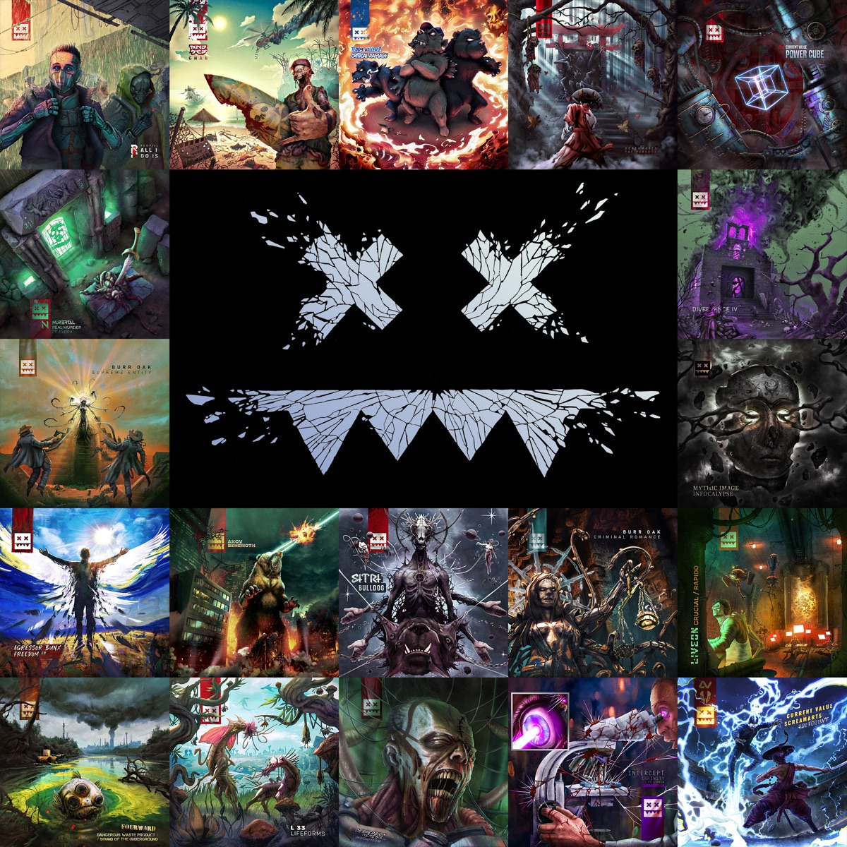 Eatbrain: 2022 by Redpill, MNDSCP, Teddy Killerz, Screamarts, Current Value, Nuvertal, Gydra, TR Tactics, Symplex, Burr Oak, Mythic Image, Agressor Bunx, Akov, Cyntax, Metal Work, Dati, Sitri, Liveon, Fourward, L 33, Despersion, 2Whales & Intercept album cover