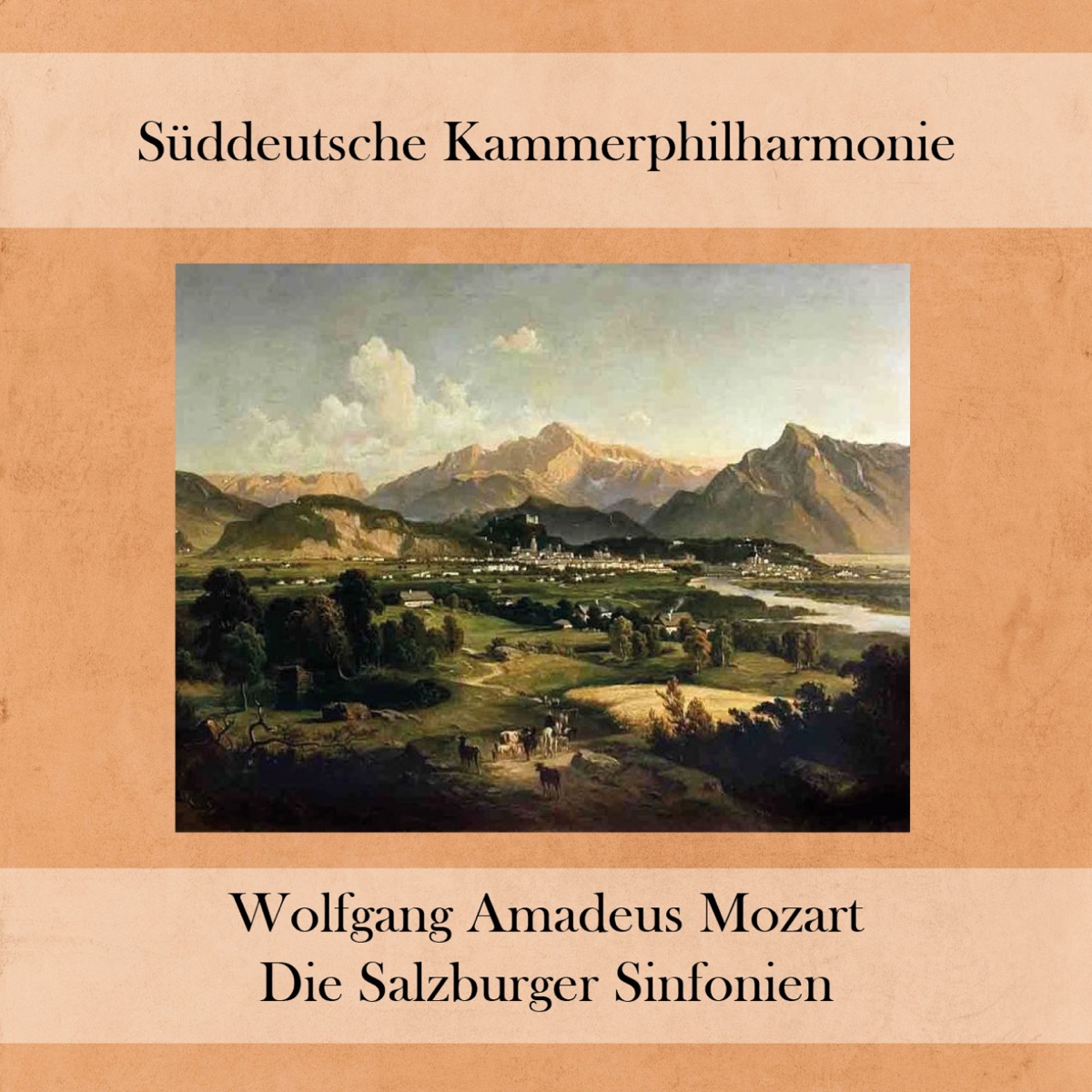 Die Salzburger Sinfonien by Gunther Wich & Süddeutsche Kammerphilharmonie album cover
