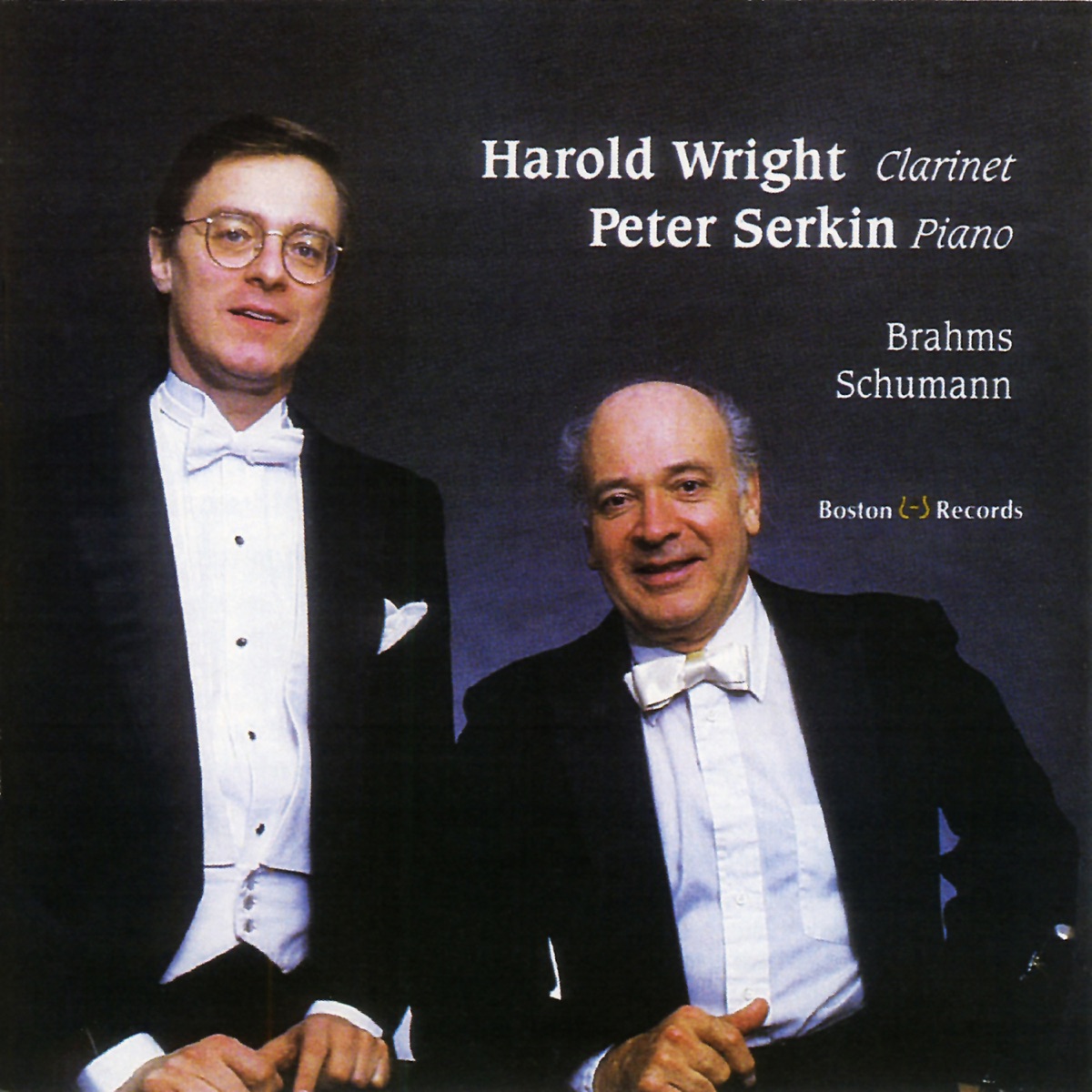 Brahms - Schumann by Harold Wright & Peter Serkin album cover