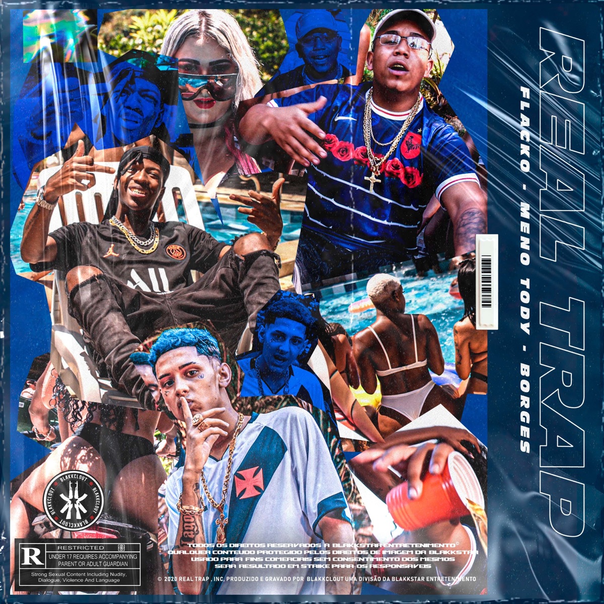 Real Trap (feat. BlakkClout) - Single by Borges, Flacko & Meno Tody album cover