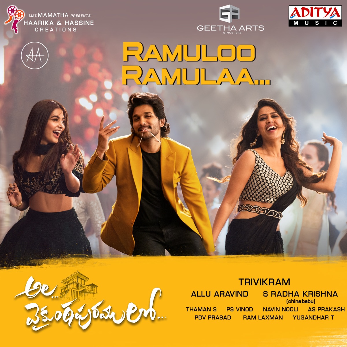 Ramuloo Ramulaa (From "Ala Vaikunthapurramuloo") - Single by S.S. Thaman, Anurag Kulkarni & Mangli album cover