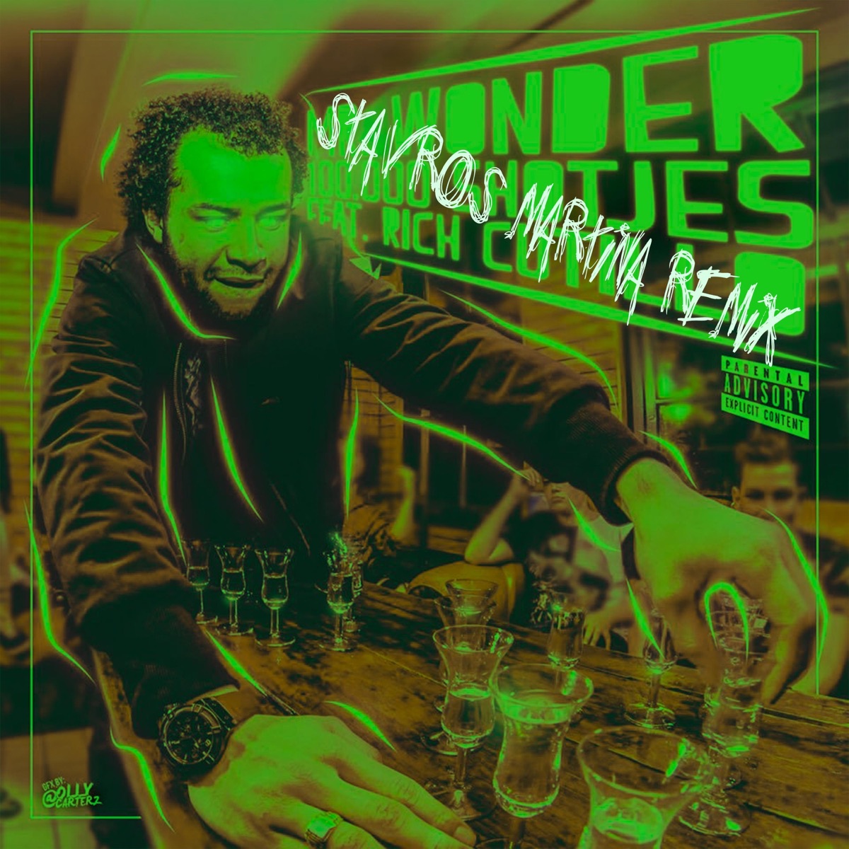 100.000 shotjes (Stavros Martina Remix) [feat. Rich Cutillo] - Single by Mr. Wonder album cover