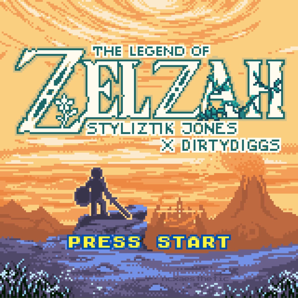 The Legend of Zelzah - EP by Styliztik Jones & Dirty Diggs album cover