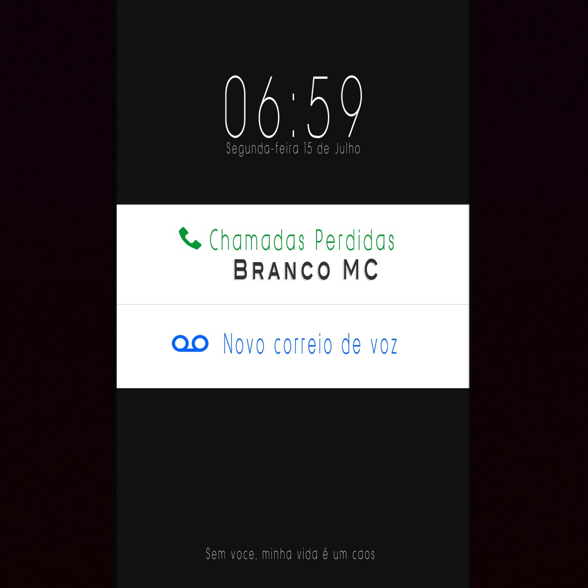 Chamadas Perdidas - Single by Branco MC album cover