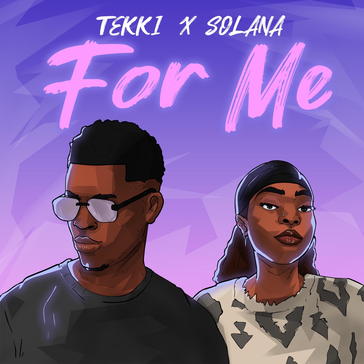 For me (feat. Solana) - Single by Tekki FCK album cover