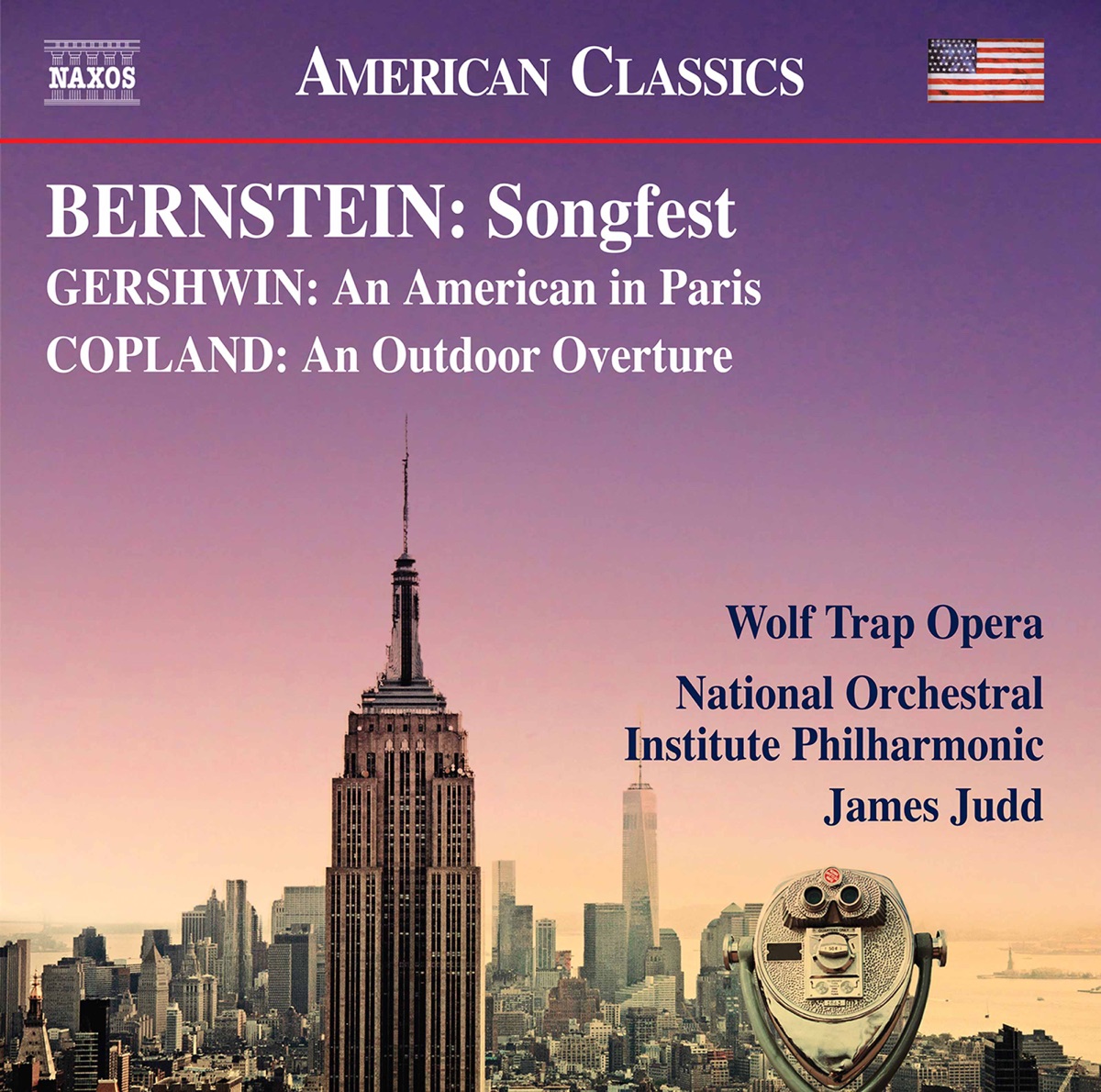 Bernstein, Gershwin & Copland: Works by National Orchestral Institute Philharmonic & James Judd album cover
