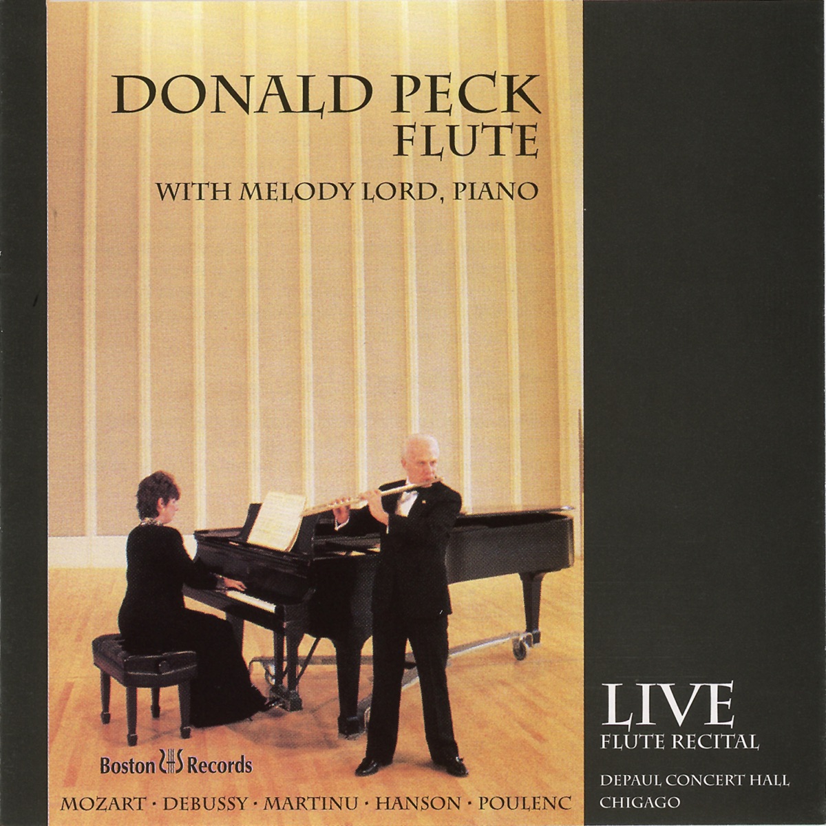 Live Flute Recital by Donald Peck & Melody Lord album cover