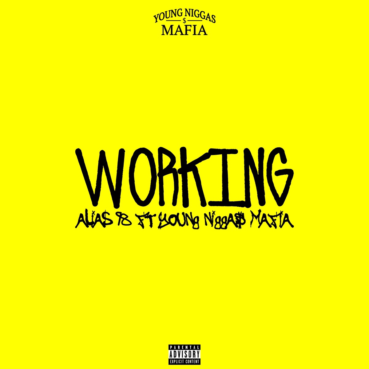 Working (feat. ALIAS98, NebulV, Dirty Tony, OneSebben, Rappazz & Young Nigga$ Mafia) - Single by BluesoloAzul album cover