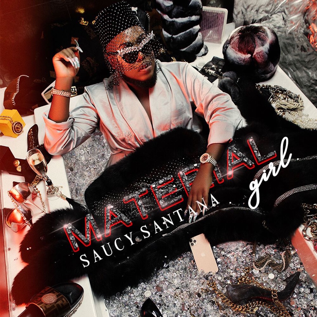 Material Girl - Single by Saucy Santana album cover