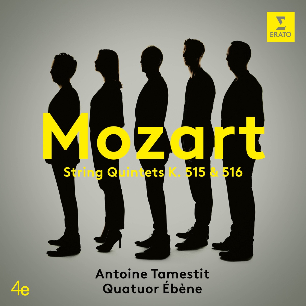 Mozart: String Quintets, K. 515 & 516 by Quatuor Ébène & Antoine Tamestit album cover