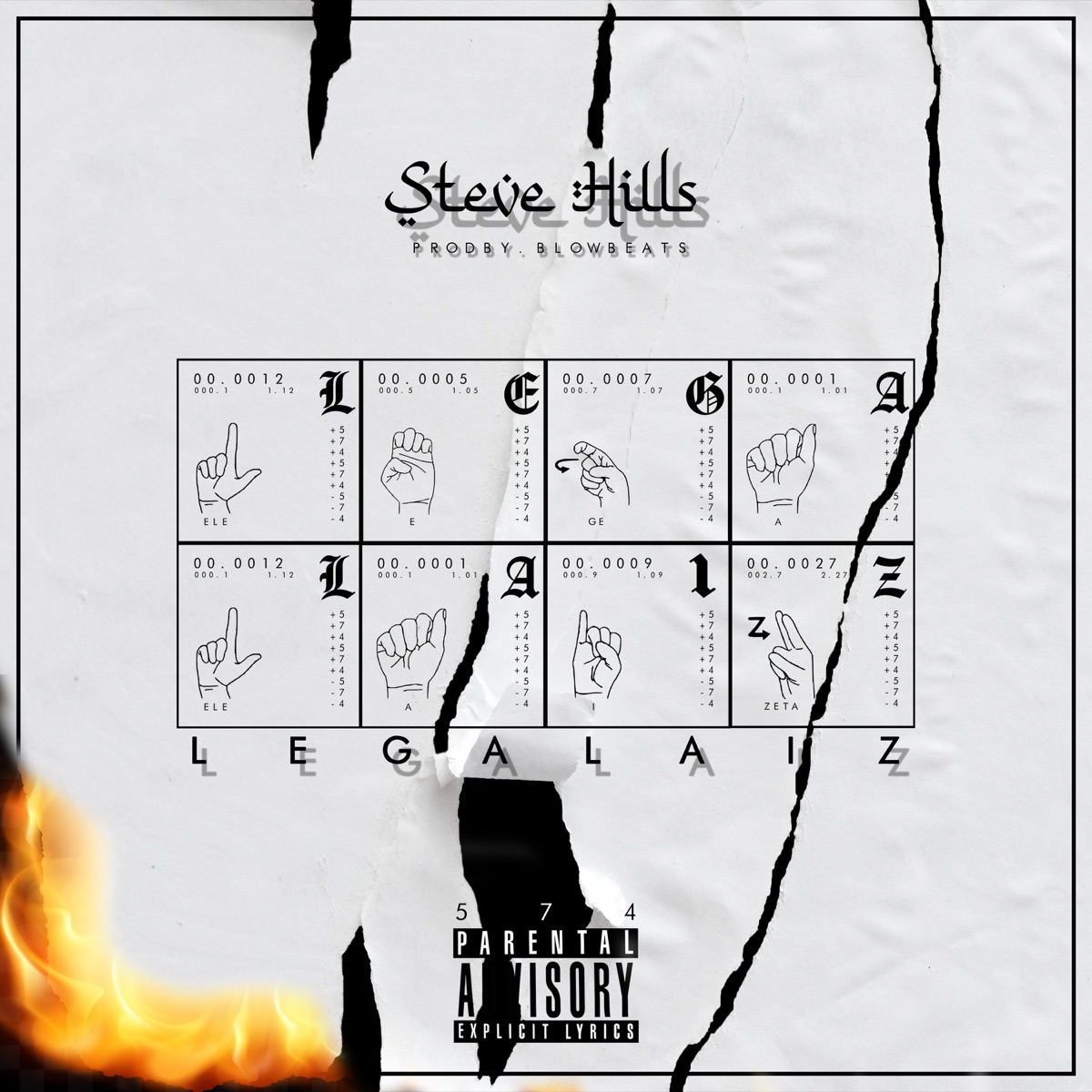 Legalaiz - Single by Steve Hills & 574 album cover