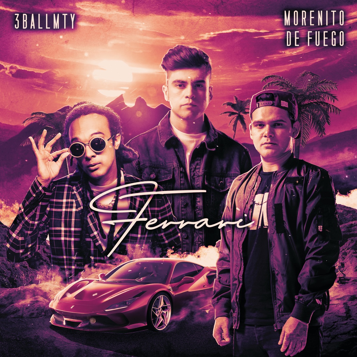 Ferrari - Single by 3BallMTY & Morenito De Fuego album cover