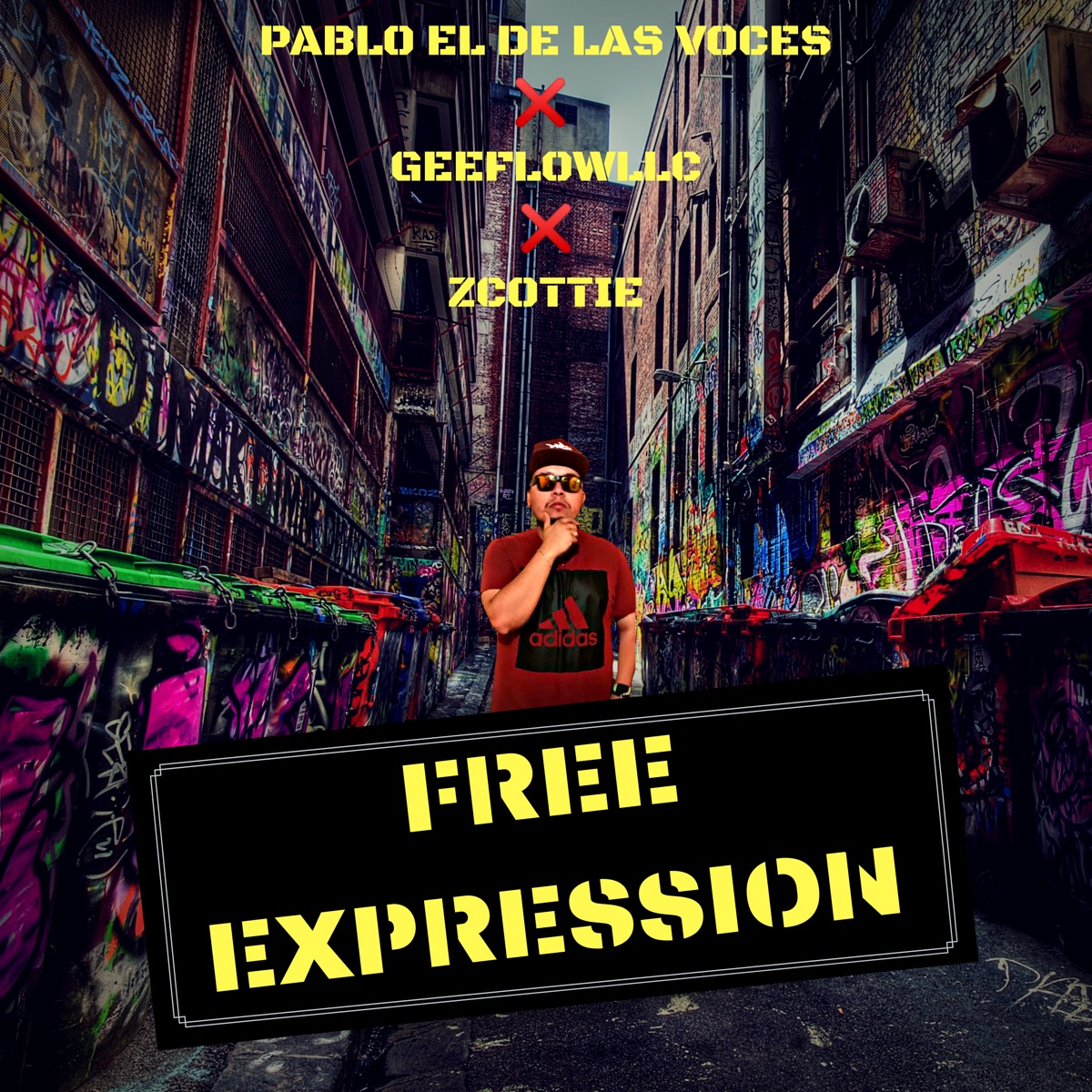 FREE EXPRESSION (feat. Geeflowllc & Zcottie) - Single by Pablo El De Las Voces album cover