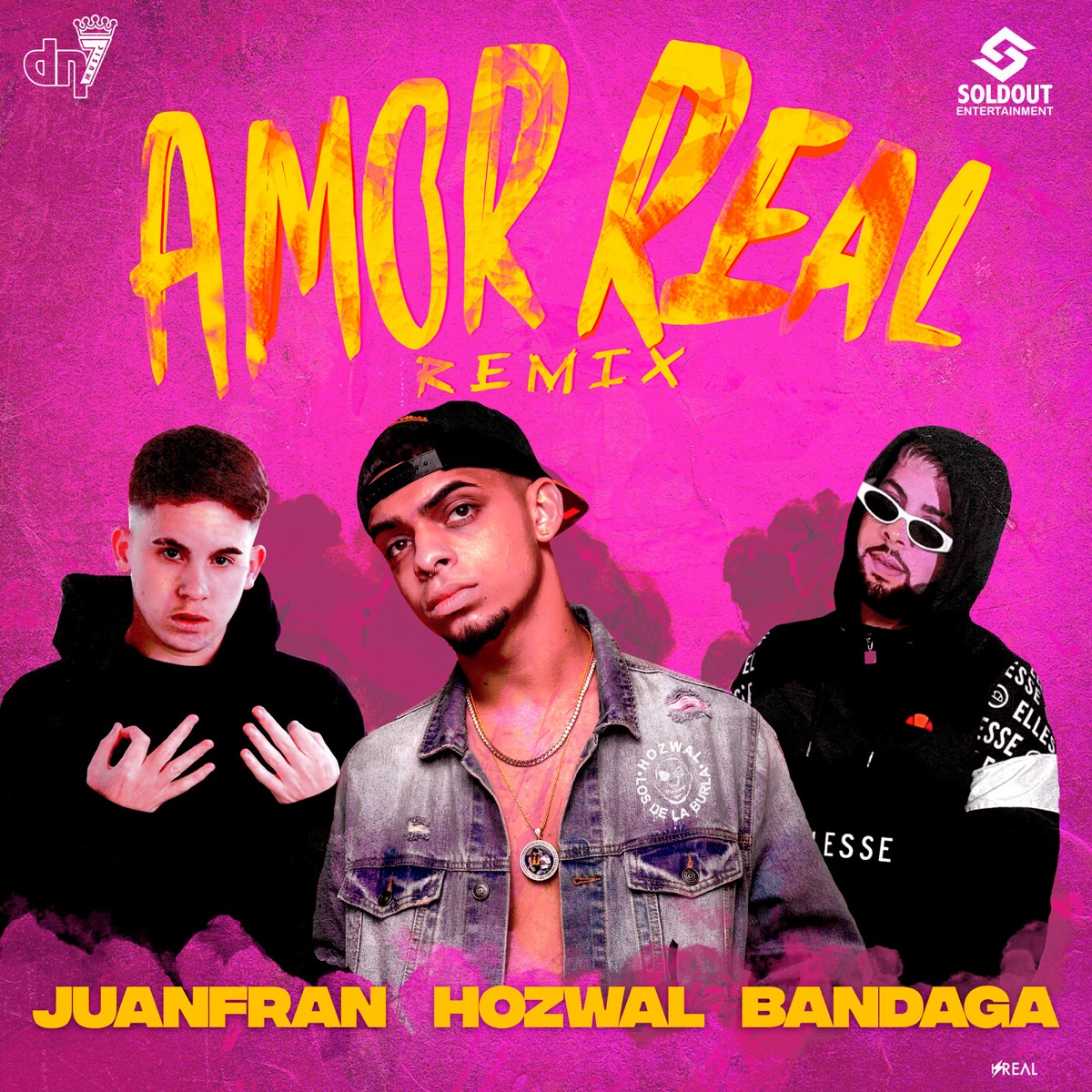 Amor Real (Remix) - Single by Hozwal, Juanfran & Bandaga album cover